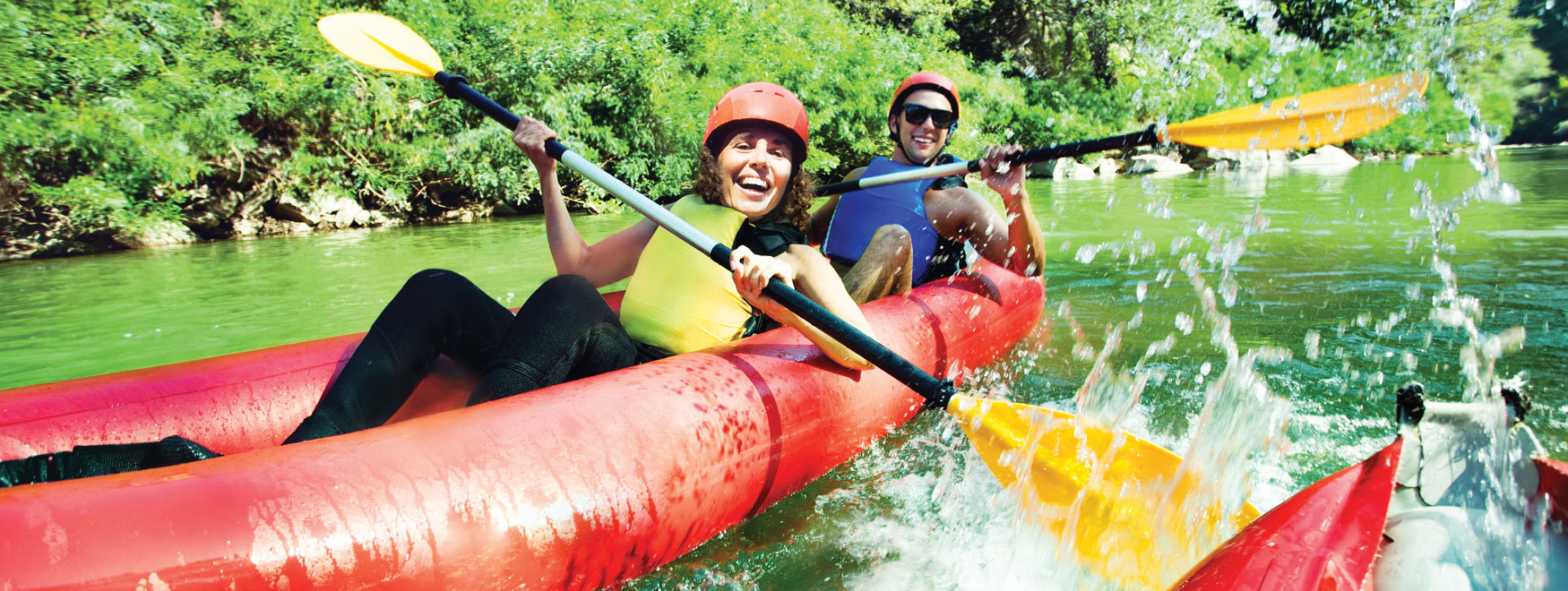 A Ride in a CanoeKayak down the River Lez EasyFrench France